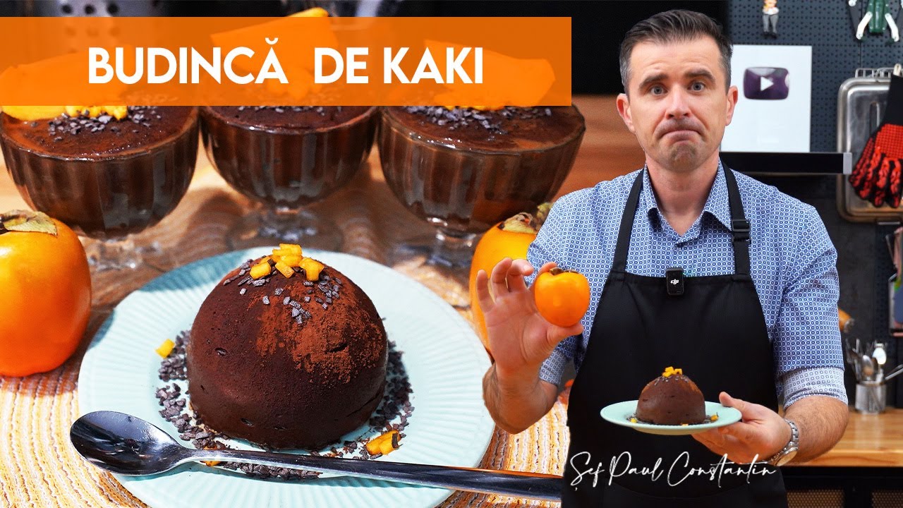 Budincă instant de kaki – desert cremos, simplu și fără zahăr