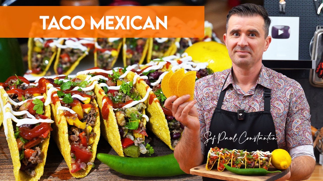 Taco autentic cu carne de vită și legume proaspete – Fiesta în farfurie!