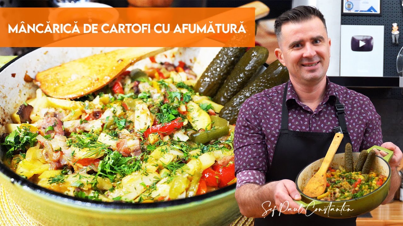 Mâncărică de cartofi cu ardei și afumătură – gustul simplu care încălzește sufletul