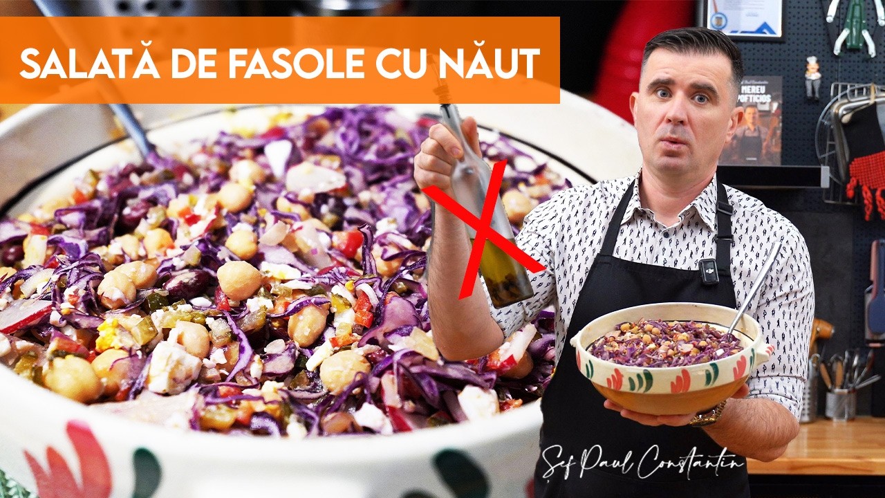 Salată de fasole și năut – o explozie de prospețime și energie pentru zilele tale