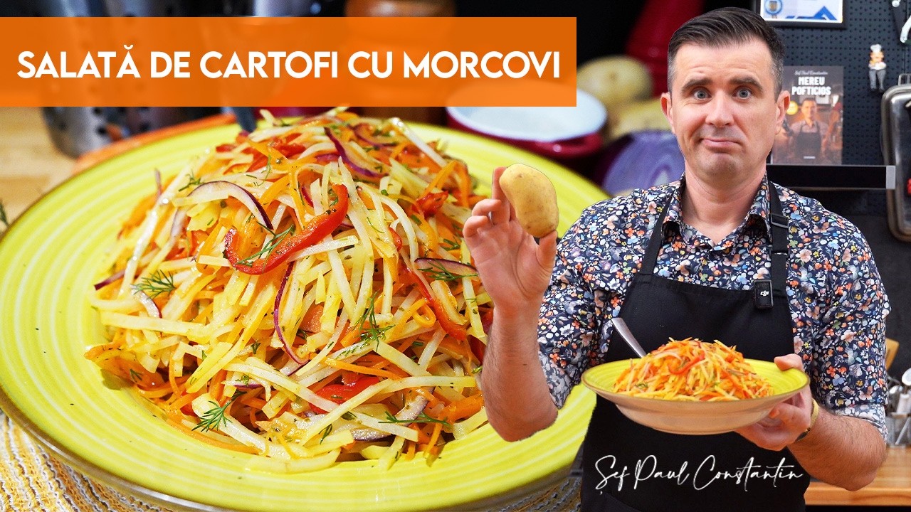 Salată de Cartofi și Morcovi cu Usturoi – prospețime și balans ideal!