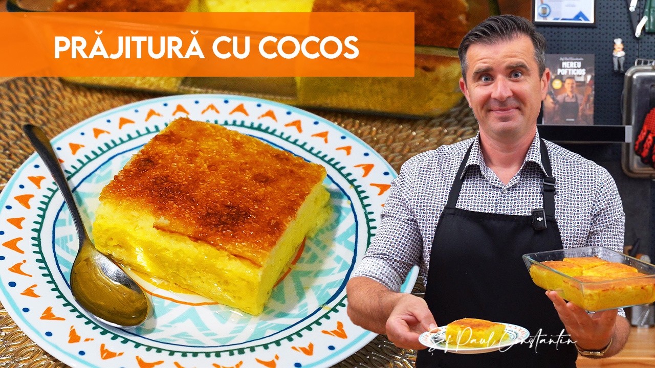 Desert cu cocos: cremă catifelată, rapidă și exotică