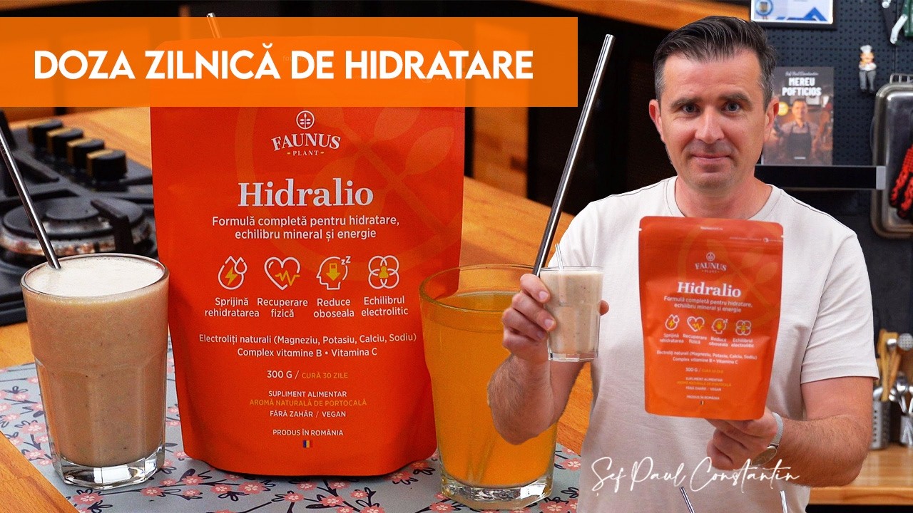 Smoothie fresh cu Hidralio Electroliți, fructe și lapte – cremos și energizant