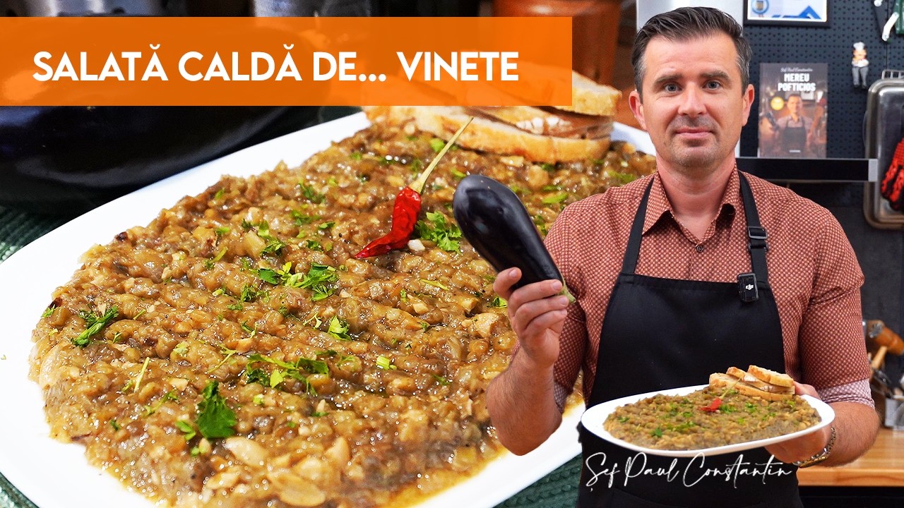 Salată caldă de vinete reinterpretată cu caju: surpriză vegetală pentru mese ușoare