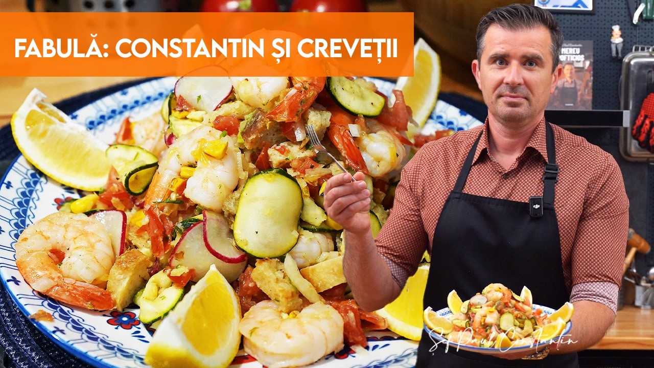 Salată de creveți și crutoane – Rețeta cu gust, prospețime și texturi wow
