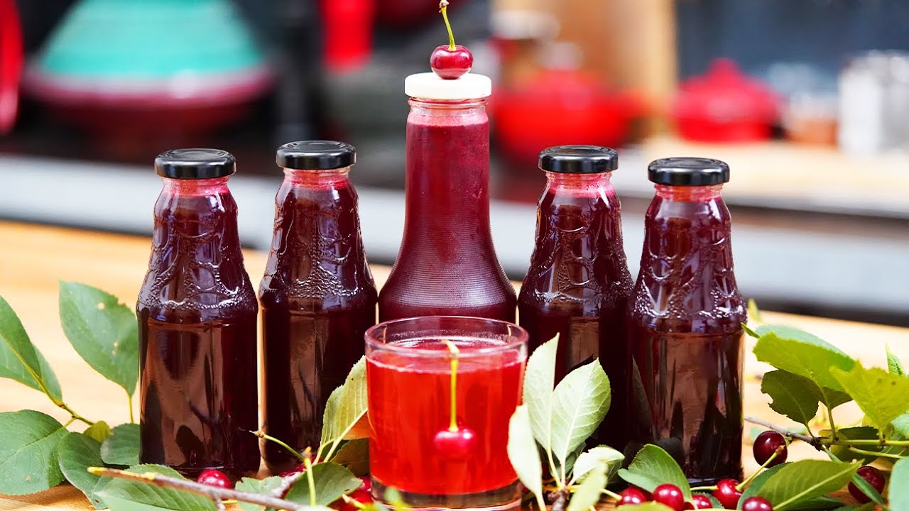 Sirop de vișine natural pentru iarnă – aromă intensă și culoare ca vara