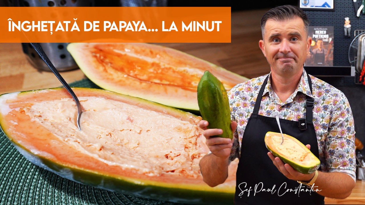 Înghețată de Papaya – Desertul care Îți Aduce Vara în Casă
