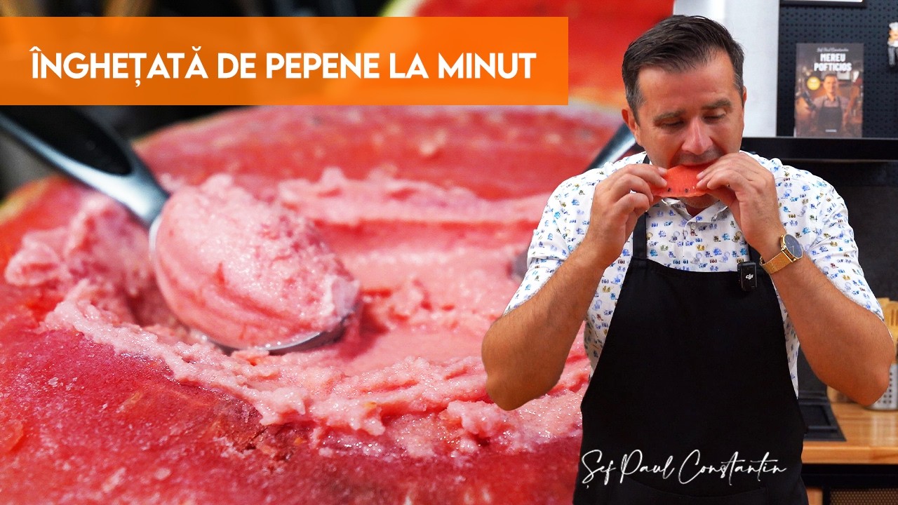 Înghețată de pepene la minut – desertul perfect pentru vară