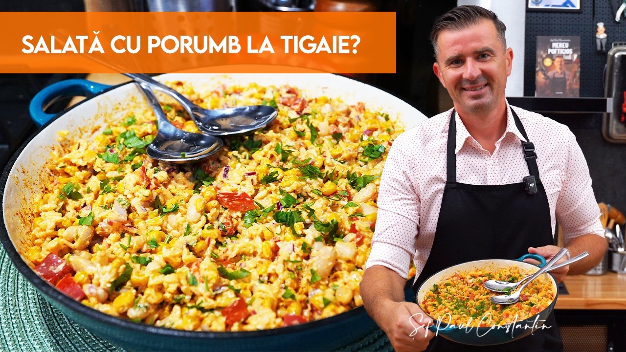 Salată cremoasă de porumb cu orez, fasole și feta – explozie de arome într-un preparat rapid!