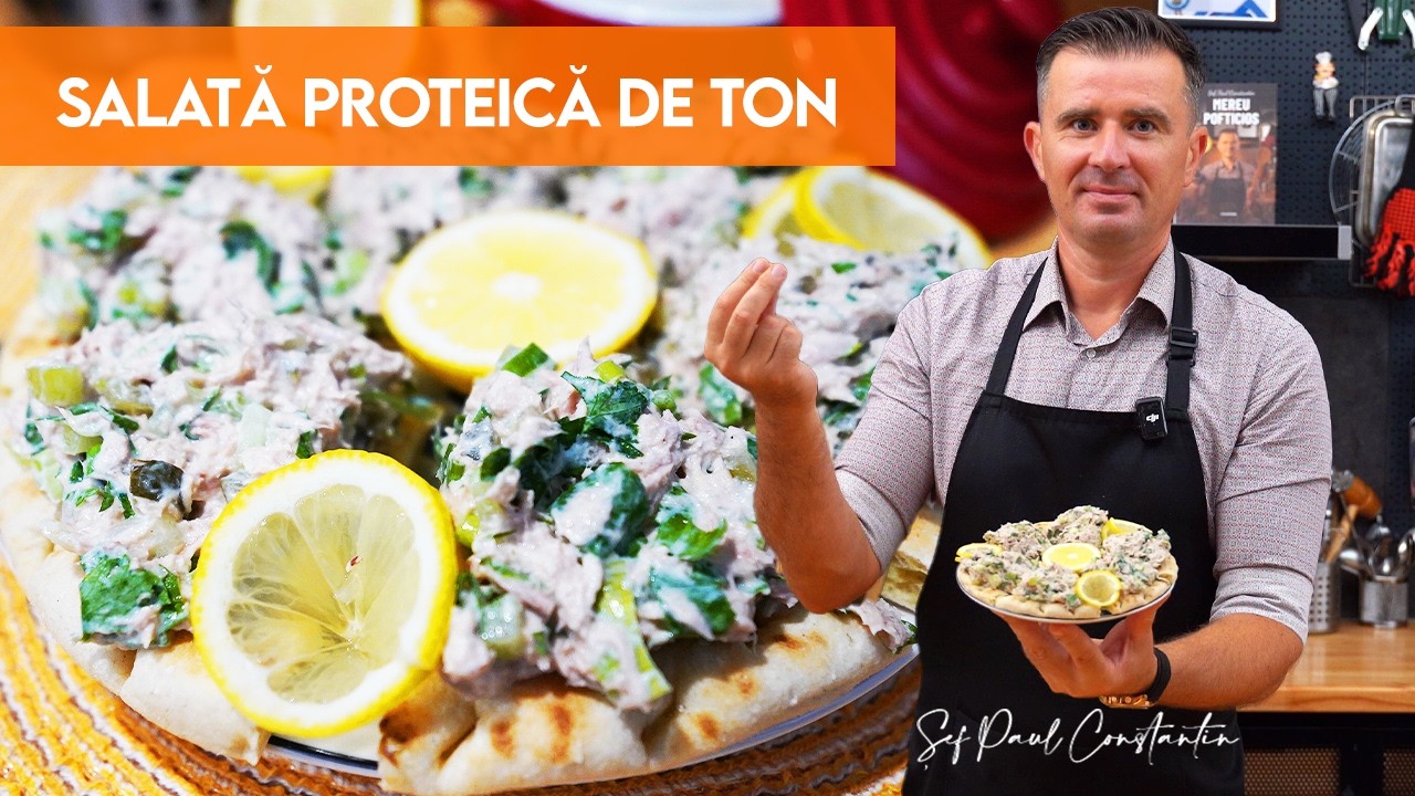 Salată proteică cu ton – rapidă, cremoasă și plină de prospețime!