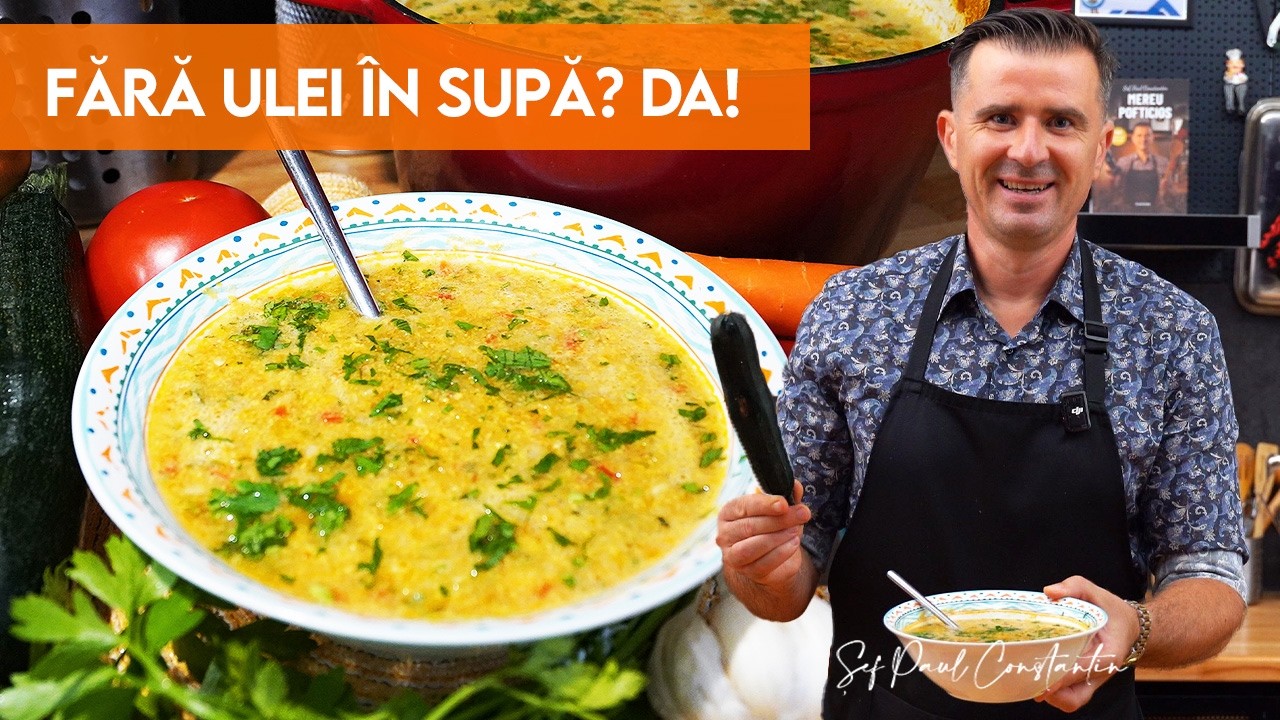 Supă de dovlecel cu ou – fără ulei și cu mult gust, ca acasă